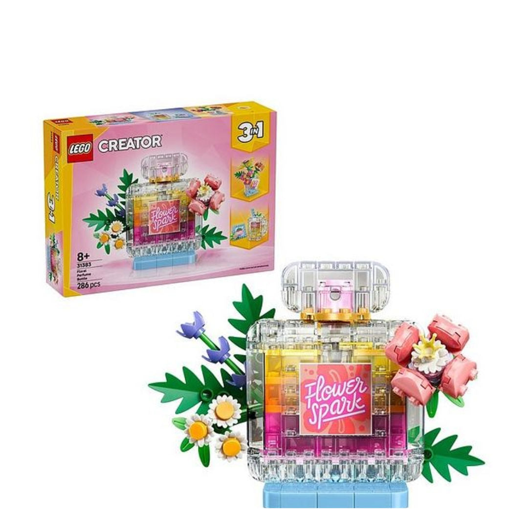LEGO Creator 3-in-1 Floral Decor Perfume Bottle Building Toy Set, For Age 8+ Years