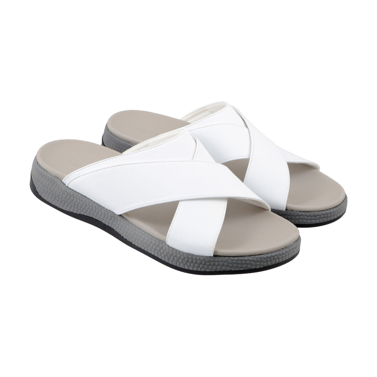 AL FANOOS AF-910 Men's Arabic Style Sandals with PU Leather Upper, EVA Cushioning & TPR Sole