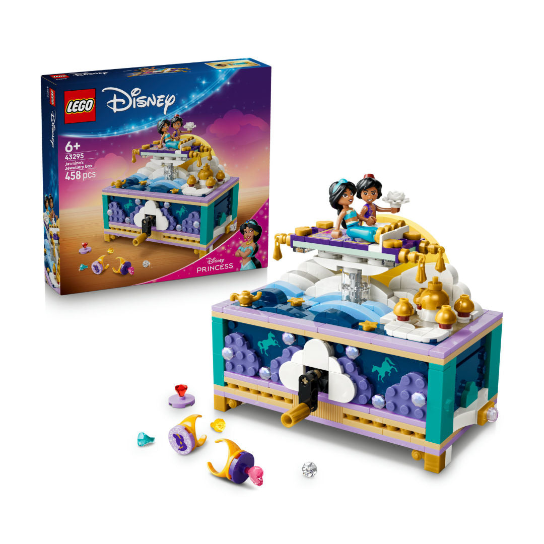 LEGO Disney Princess 43295 Jasmine's Jewelry Box Building Set, For Age 6+ Years