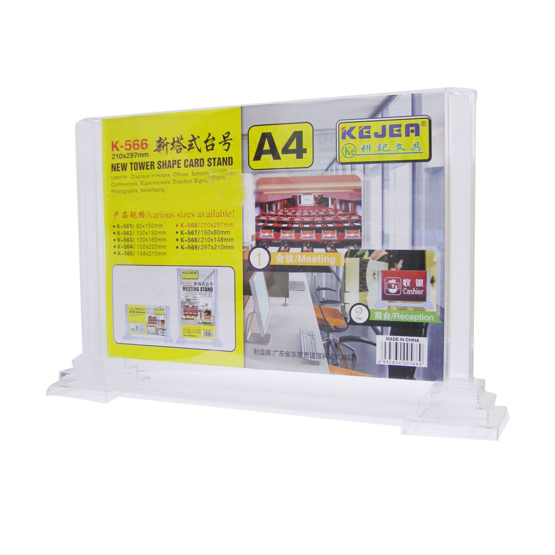 RSC Kejea Acrylic Tower Shape Card Stand