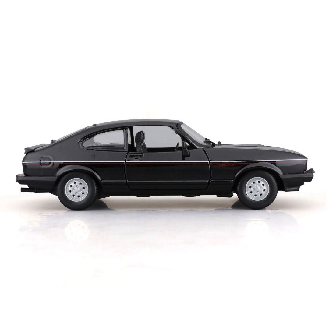 Bburago 1982 Ford Capri,  Die-Cast Car, 1:24, Black
