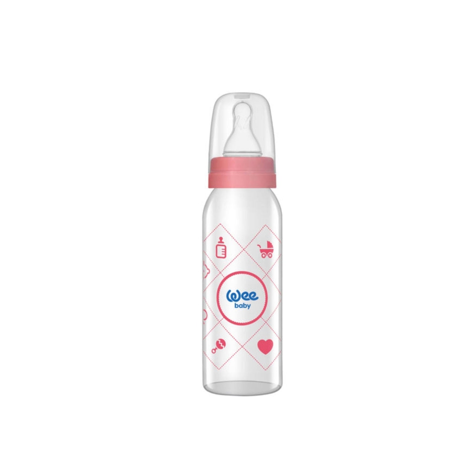 Weebaby Glass Feeding Bottle, 250ml