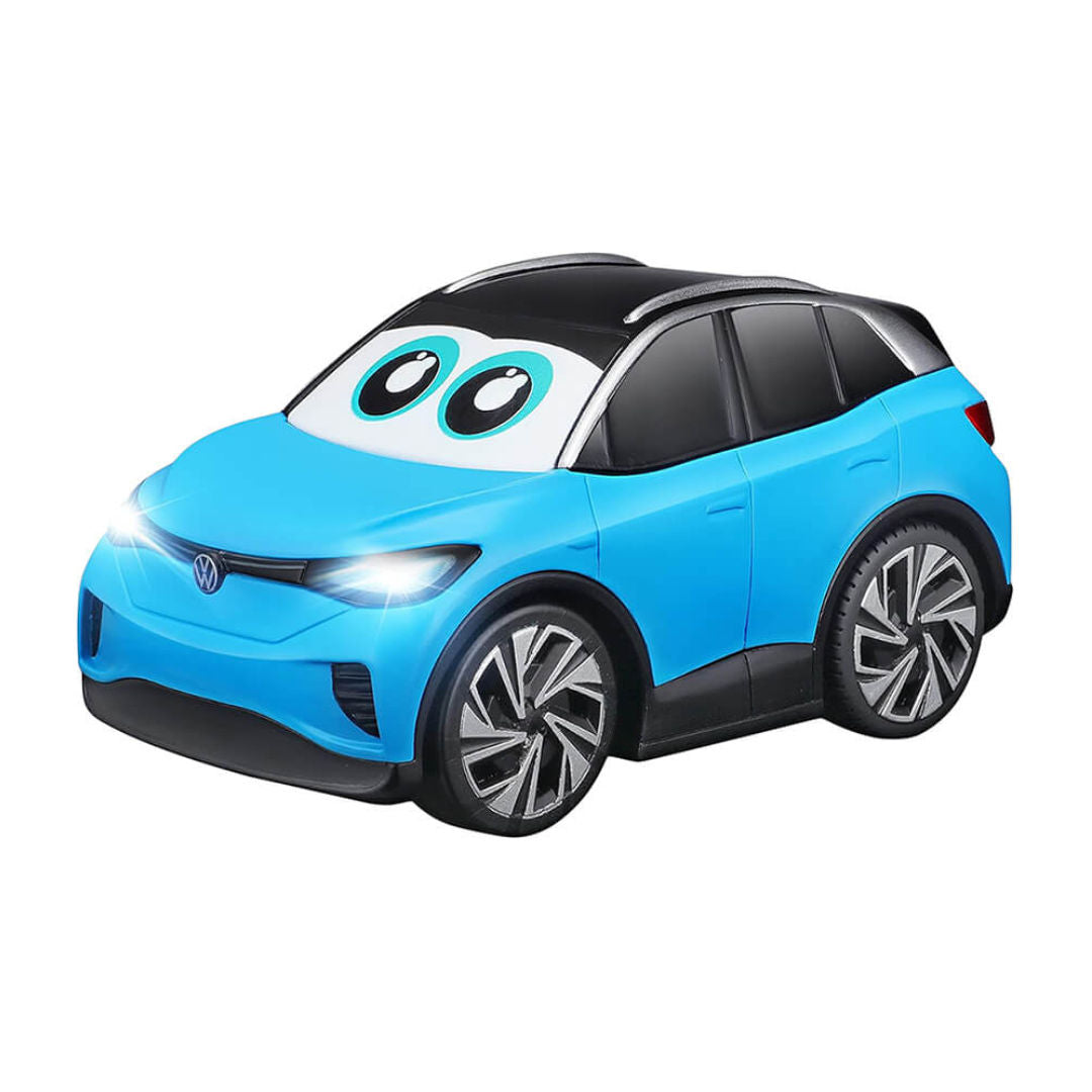 BBJunior Volkswagen Charge & Go Car, Toy Car With Press And Charge Option With Light, 13.5cm