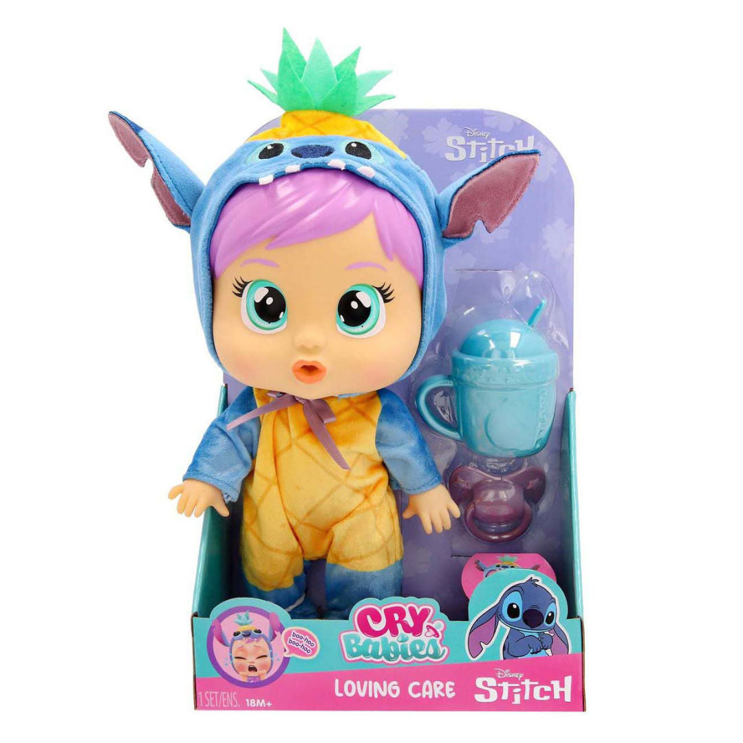 Cry Babies Disney Lilo & Stitch Loving Care Stitch Baby Doll, For Age 18+ Months