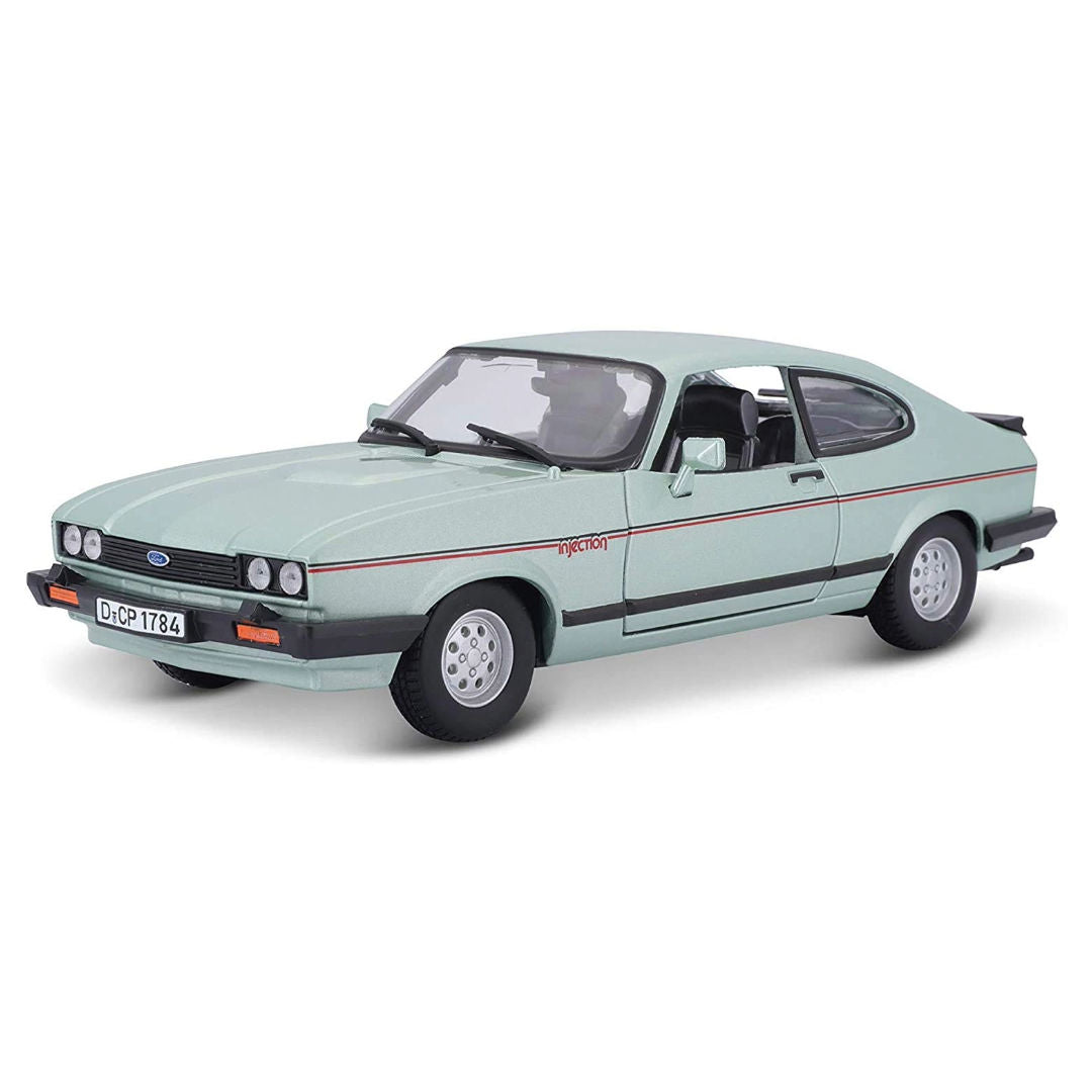 Bburago 1982 Ford Capri GT, Die-Cast Car, 1:24, Green
