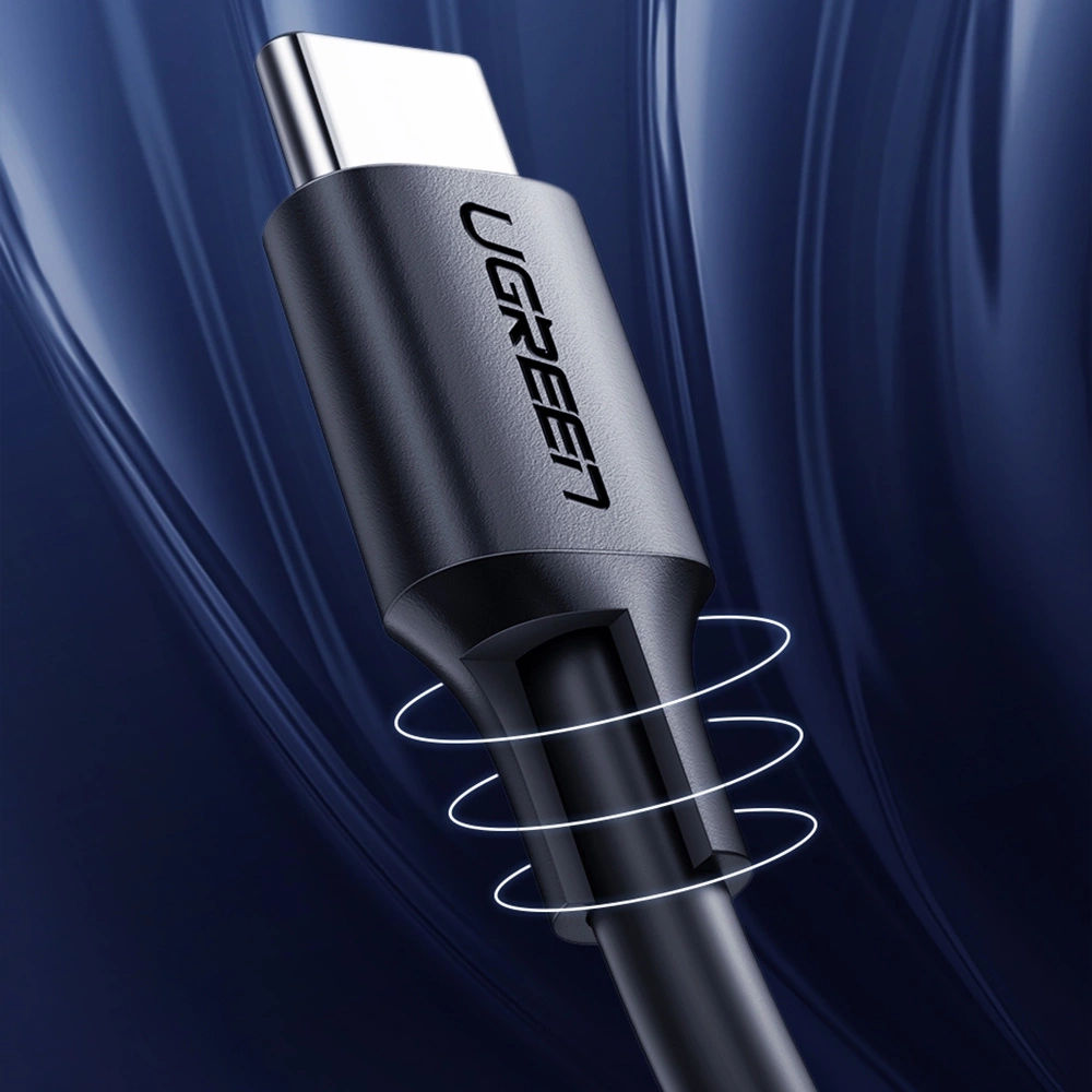 UGREEN US286 USB-C to USB-C 60W Fast Charging Braided Cable, 2 Meter
