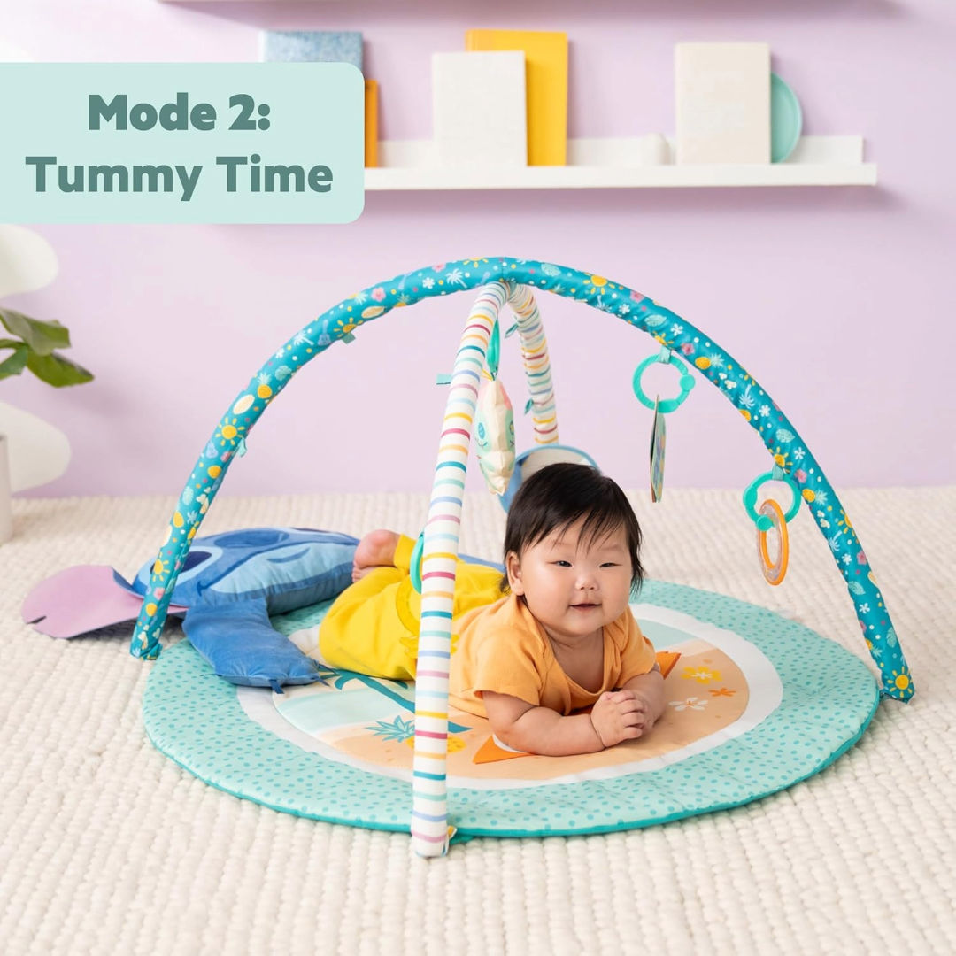 Bright Starts Disney Lilo & Stitch Baby Stitch Party in Paradise Activity Gym Set (111.8 x 81 x 45.5cm), 0M+
