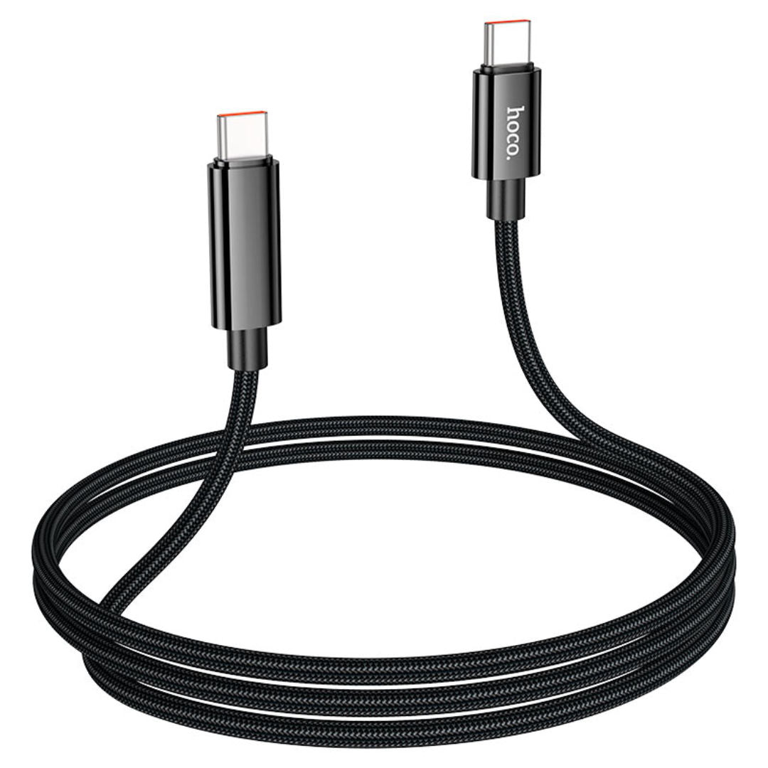 Hoco U125 Benefit 100W Charging Data Cable with Display Type-C to Type-C, 1.2m