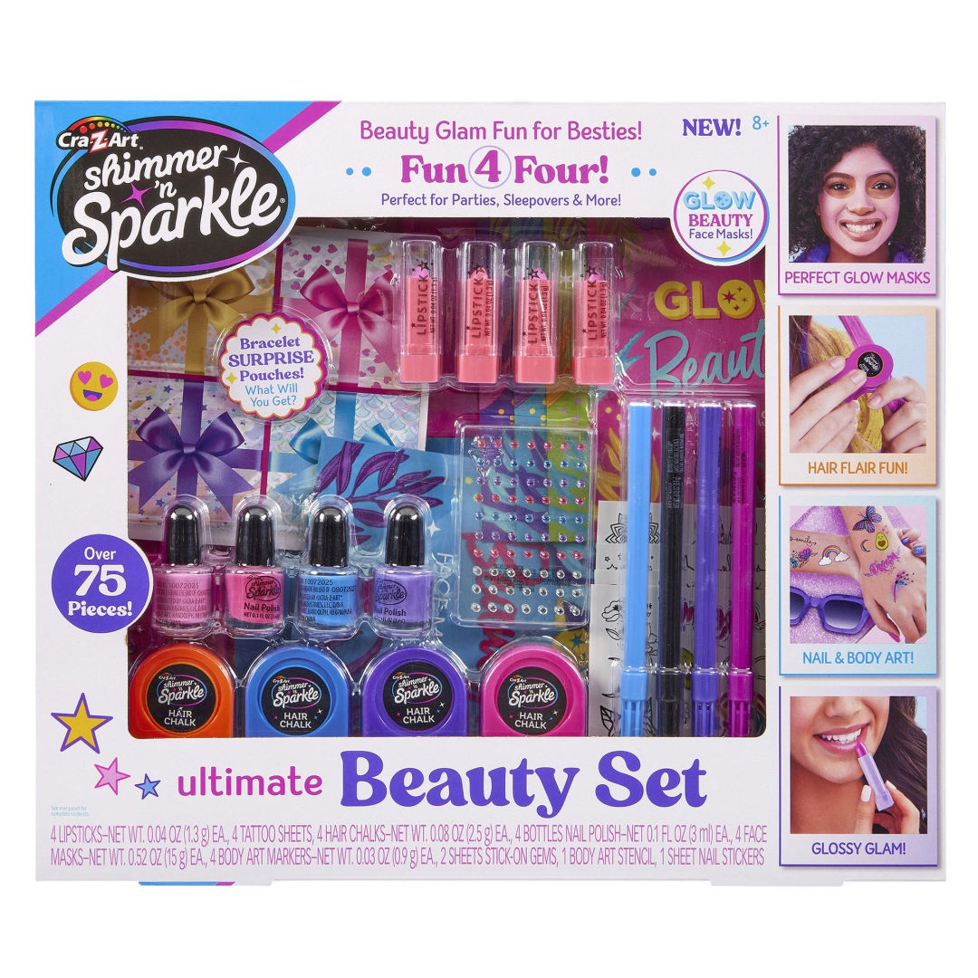 Cra-Z-Art Shimmer ‘n Sparkle Ultimate Beauty Set, 8+ Years