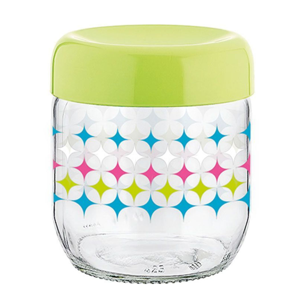 Renga Linea Deco Glass Jar With Lid