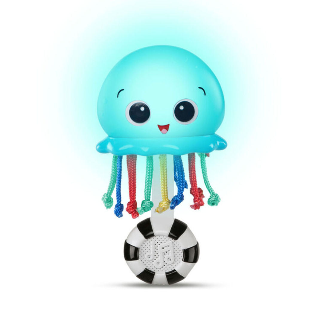 Baby Einstein Ocean Glow Sensory Shaker Musical Toy, 1 to 24 months