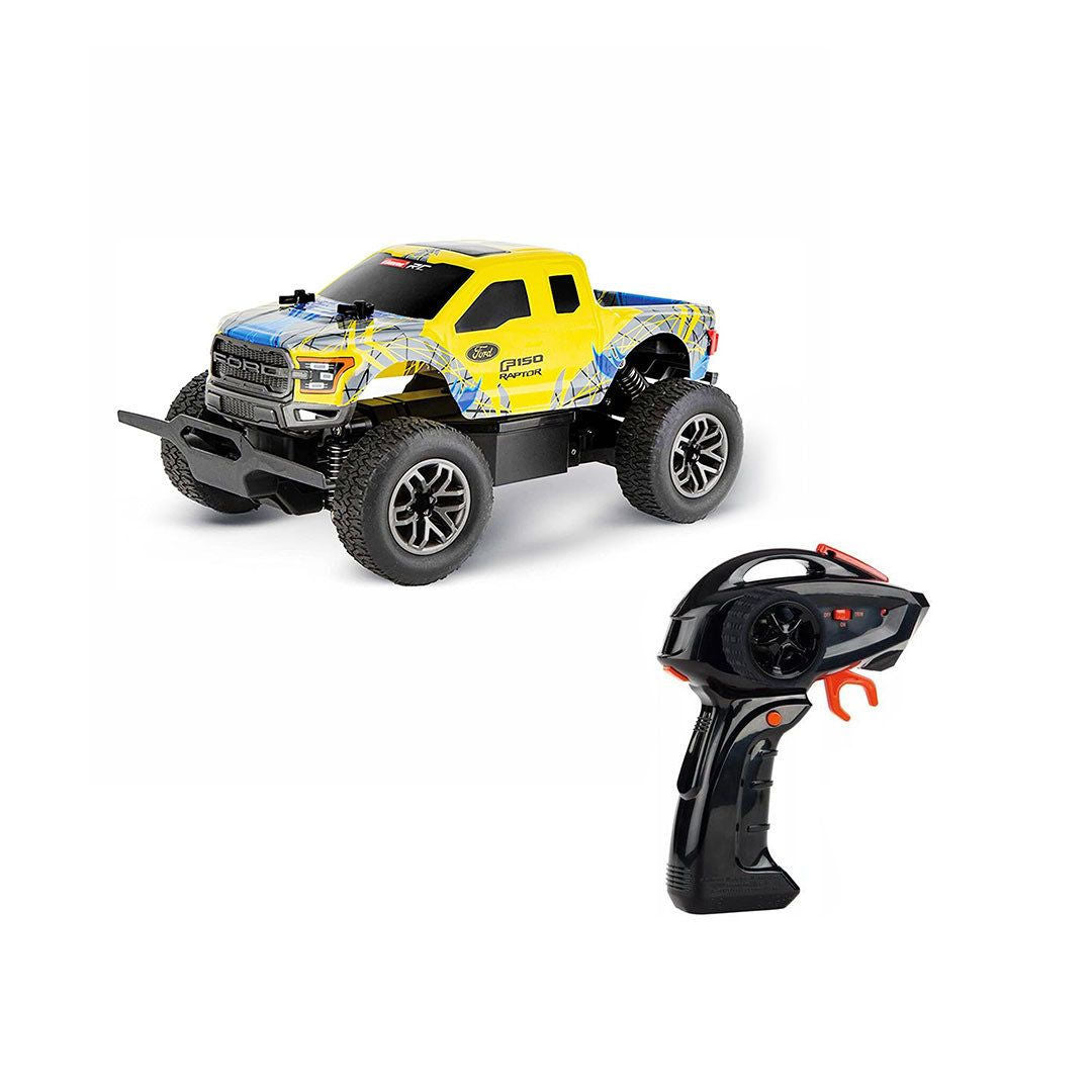 Carrera Metal Gear Ford F150 Raptor Remote Control Car 1:18, Yellow, 8+ years
