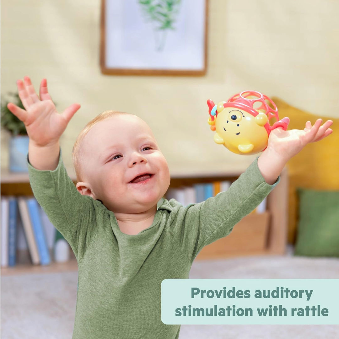 Bright Starts Disney Baby Winnie the Pooh Jingle & Shake Rattle Toy (15.06 x 11.89cm), 0M+