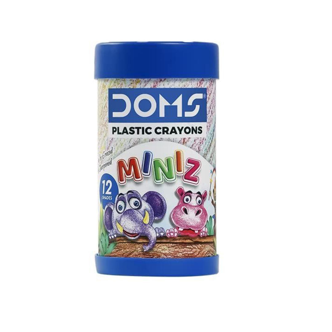 DOMS 12 Miniz Platic Crayon