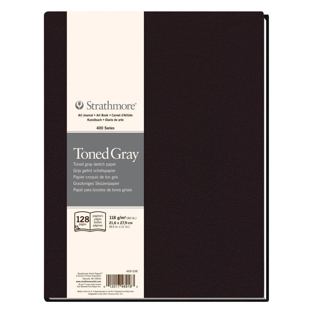 Strathmore Toned Gray Pad, 21.6x27.9cm, 128 Sheets, 118gsm