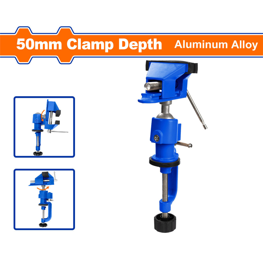 WADFOW Aluminum Alloy Table Vices, Portable & Swivel Bench Series