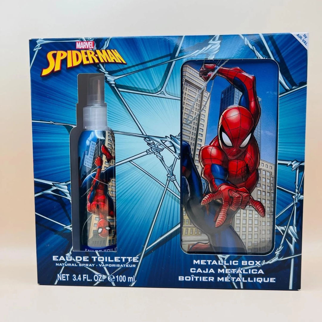 Air-Val Marvel Spider-Man Eau De Toilette with Metal Box Gift Set, 2 Pieces, 3+ Years
