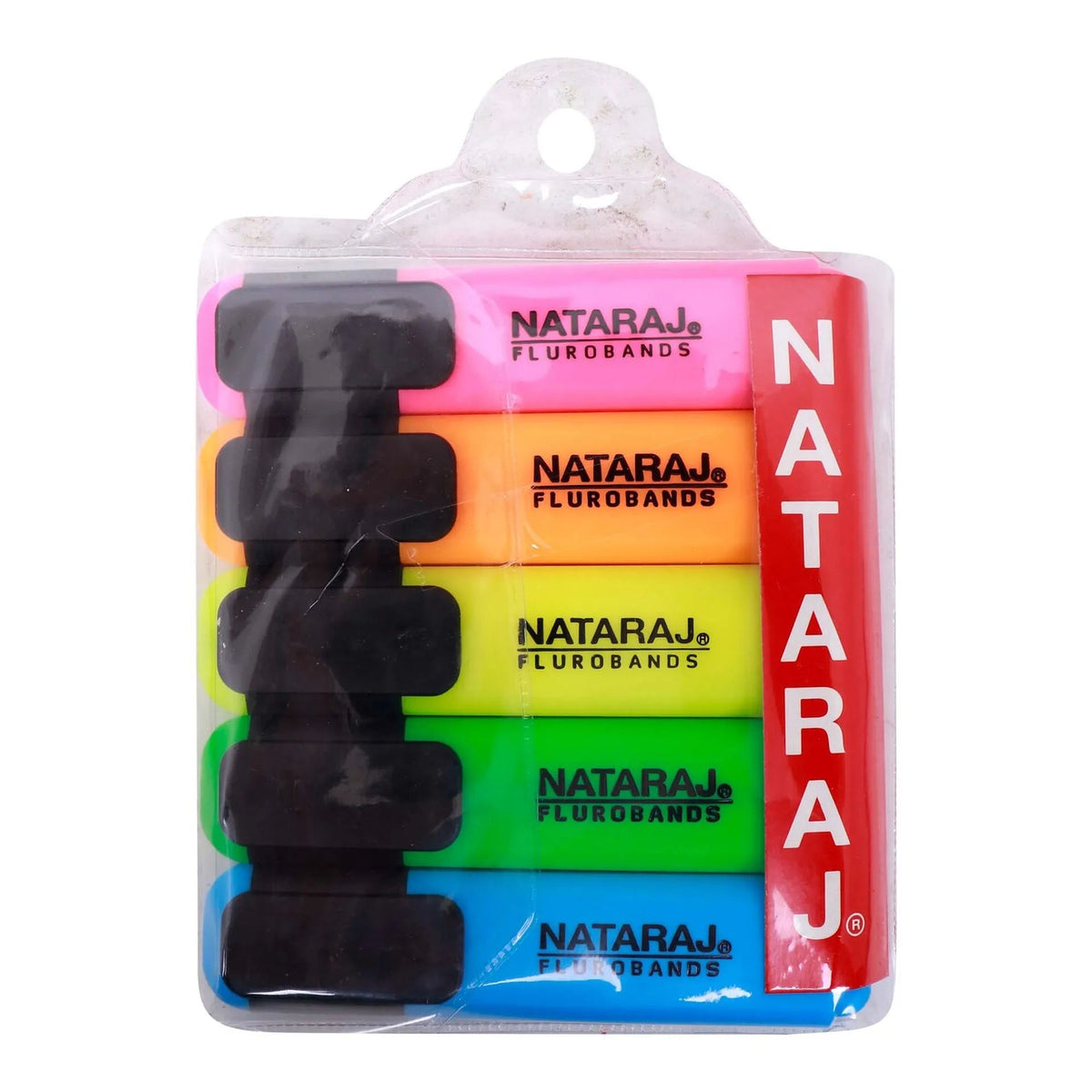 Nataraj Fluorescent Highlighters, 5 Pieces Pack, Assorted Colors