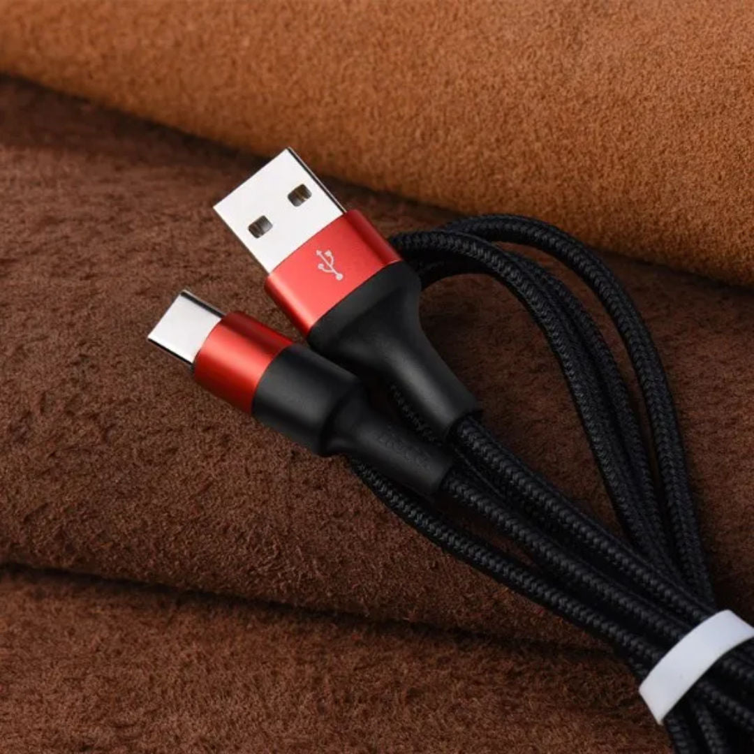 Hoco X26 Xpress One-Pull Three Charging Data Cable iP + Micro + Type-C, 1m