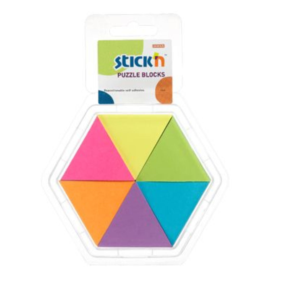 Stick’n Puzzle Blocks Neon, 900 Sheets, 43x50mm, 21369