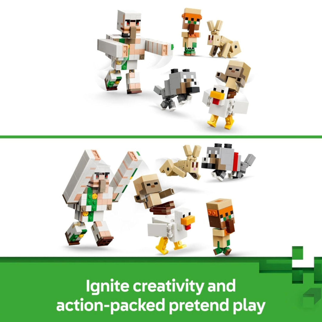 LEGO Minecraft Chicken Jockey Desert Attack Building Set, For Age 9+ Years