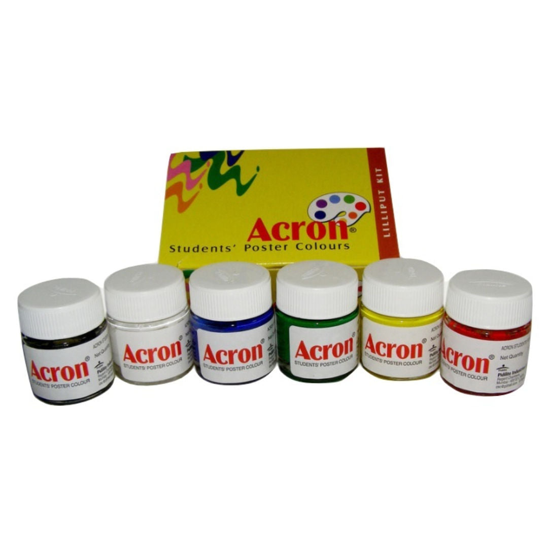 Pidilite Acron Students Poster Colors, Lilliput Kit, 60ml