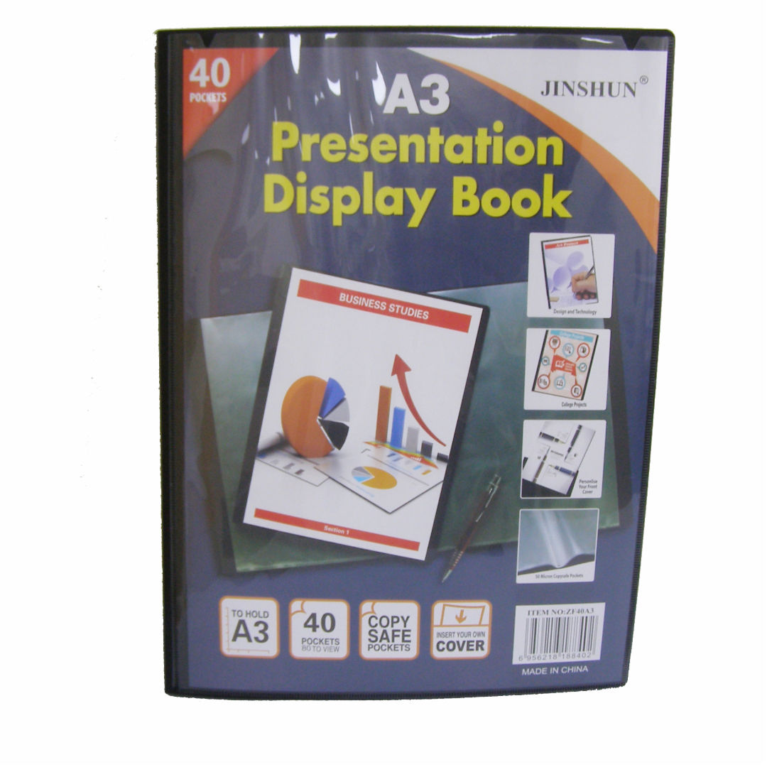 RSC/JINSHUN A3, 40 Pocket Display Book, HJ40 K25-202
