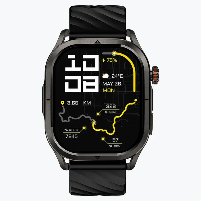 KOSPET Magic P10 GPS Smartwatch with 1.96” AMOLED Display, Bluetooth Calling, Dual-Band GNSS & 5ATM Waterproof