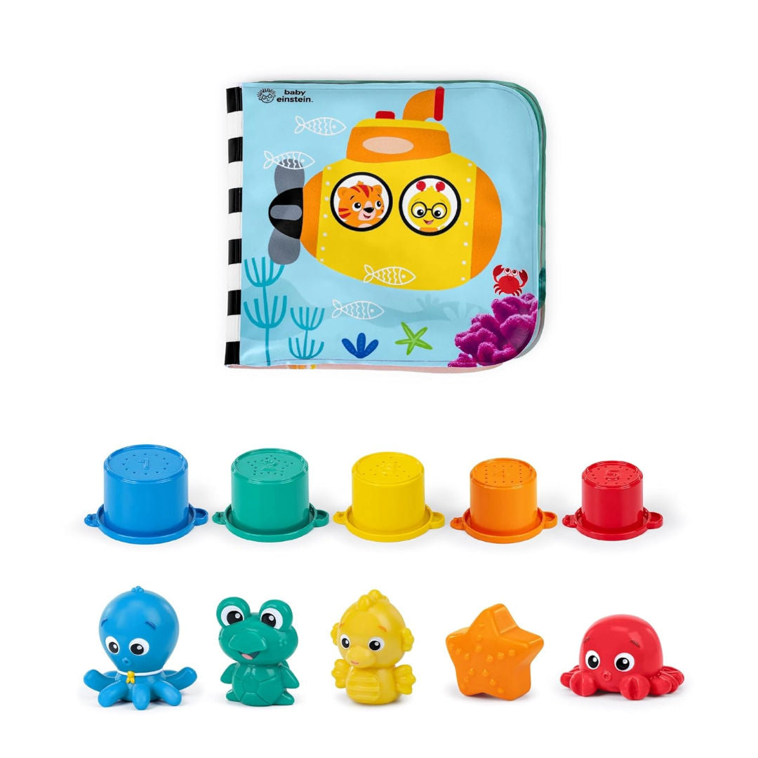 Baby Einstein Ocean Explorers Opus Bath Pals Bath Gift Set, 11 Pieces, 3 Months+