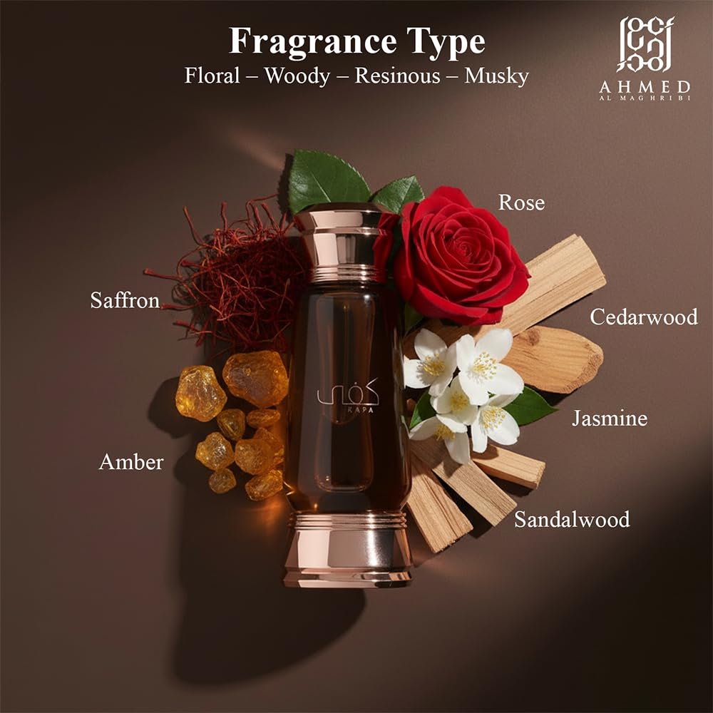 Ahmed Al Maghribi Kafa Concentrated Perfume Oil, 15ml