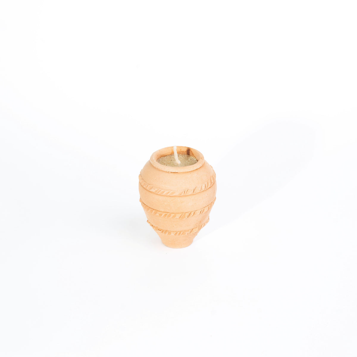 Frankincense Candle, Traditional Terracotta Holder, Assorted Design