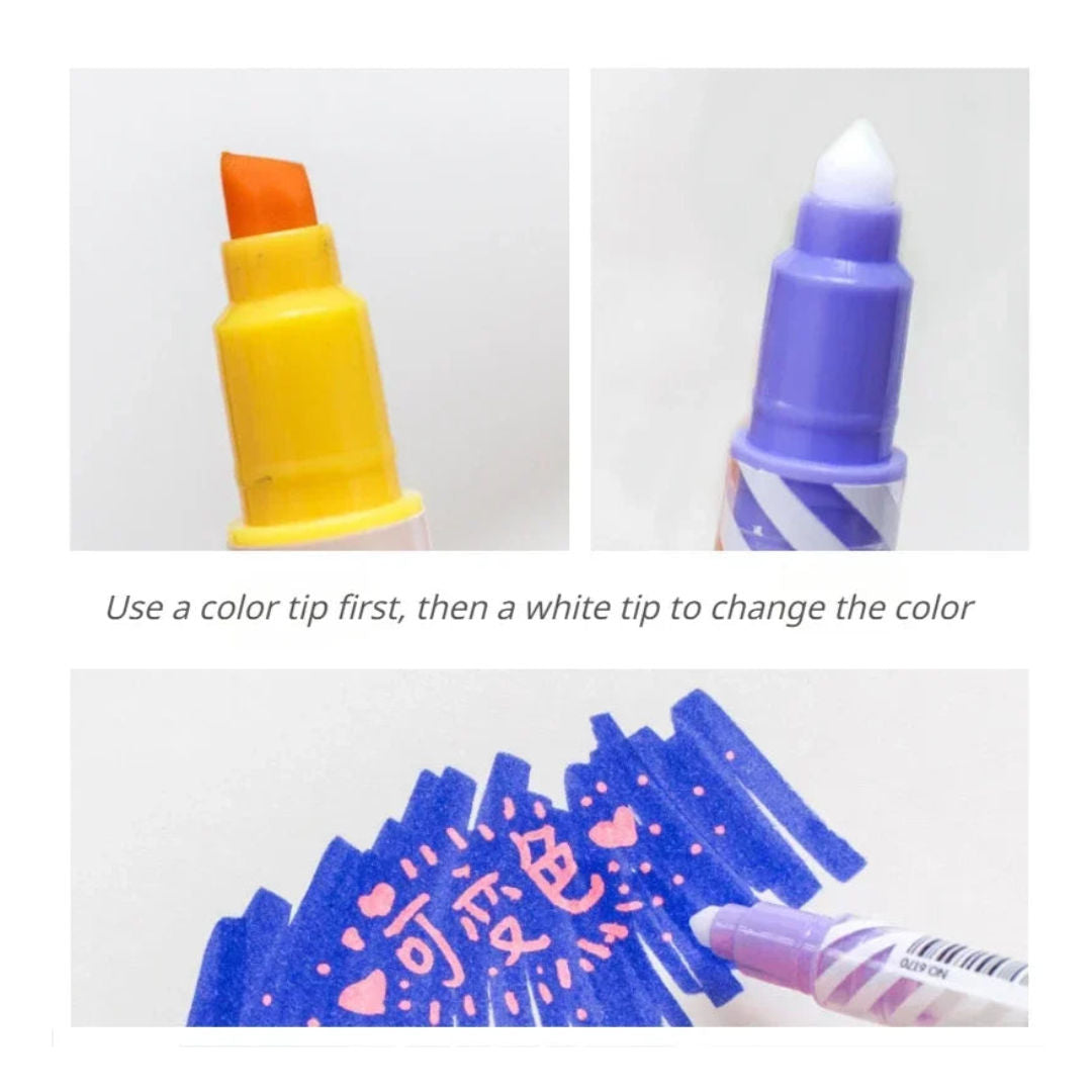 RSC Magic Color Marker, Twin Head Set, 12 Pieces, P21-214