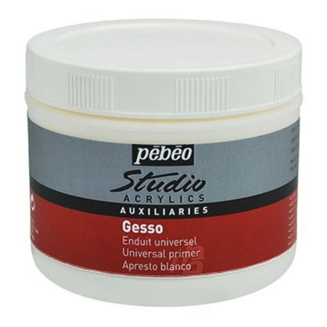 Pebeo Studio Acrylic White Gesso, 500 ml, 524100 / 524101