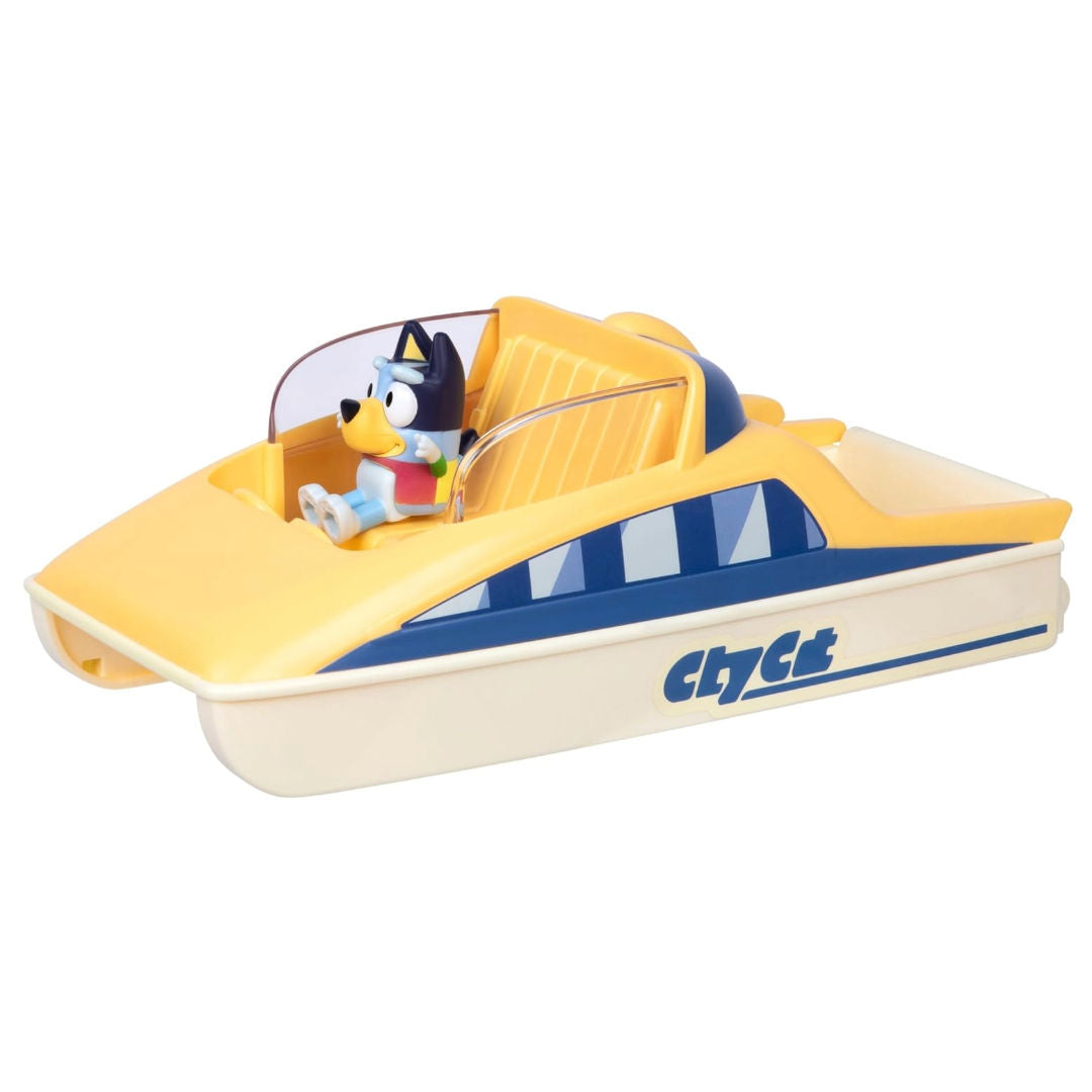 Bluey Series 13 Color-Change City Cat Motor Boat Playset (6.35cm), 3+ years