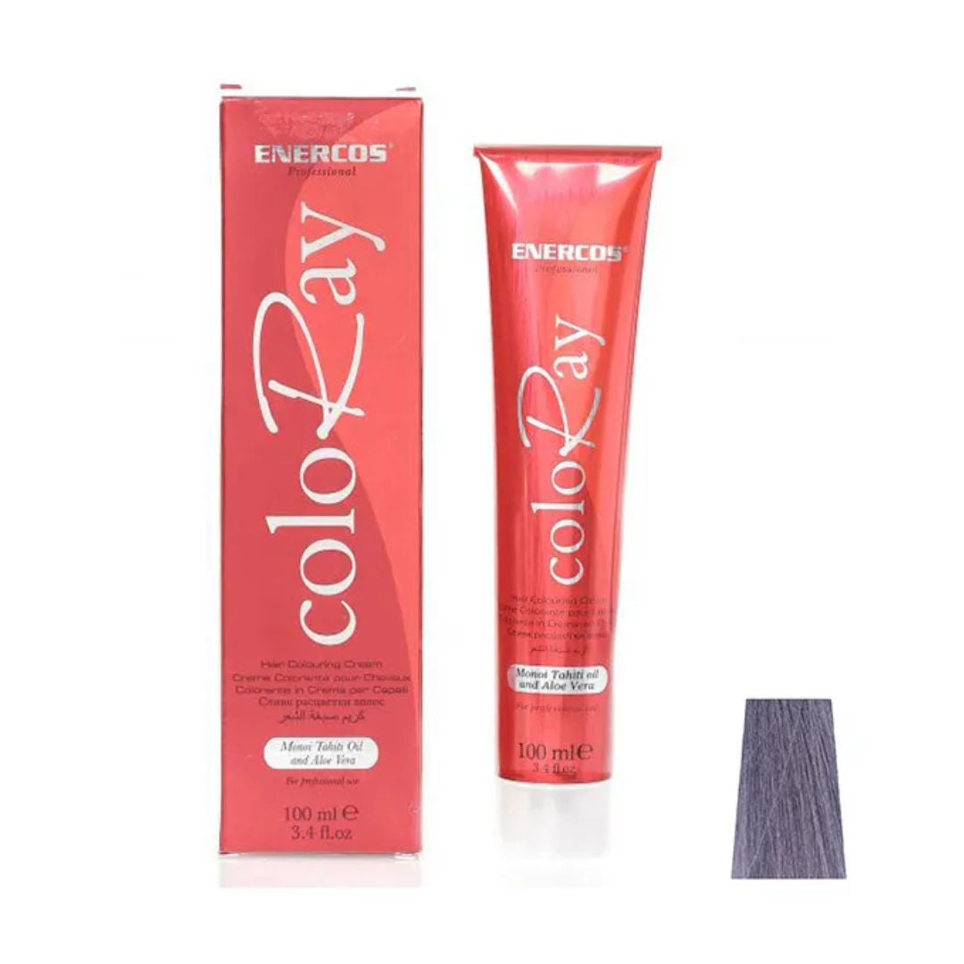 Enercos Professional Coloray Hair Color With Manoi Tahiti Oil and Aloe Vera, 100ml