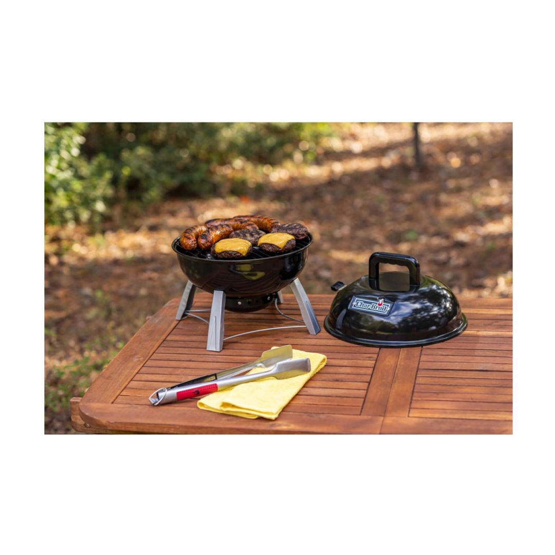 Char-Broil 14" Charcoal Tabletop Kettle Grill, Compact Portable BBQ, 13301719