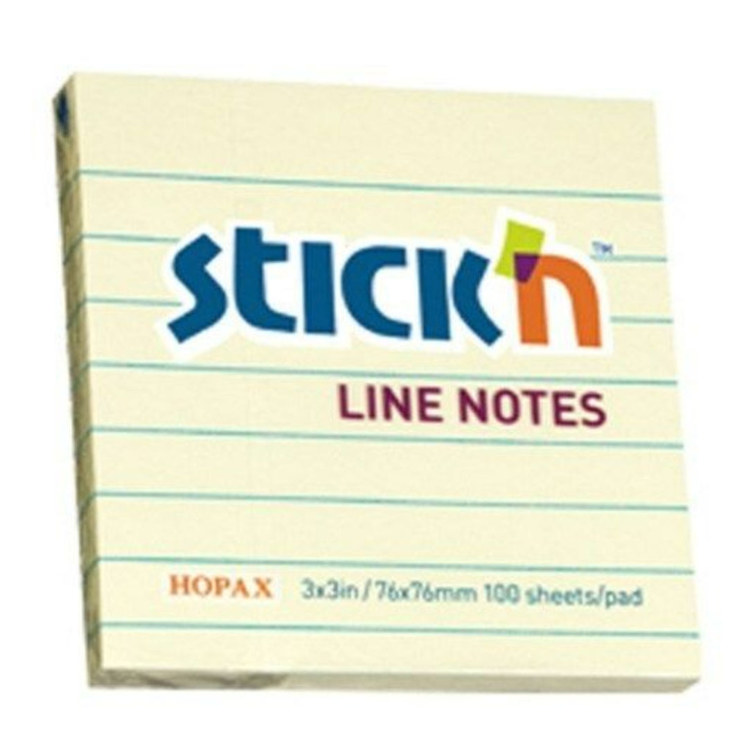 Stick'N Yellow Notes Pad, 100 Sheets