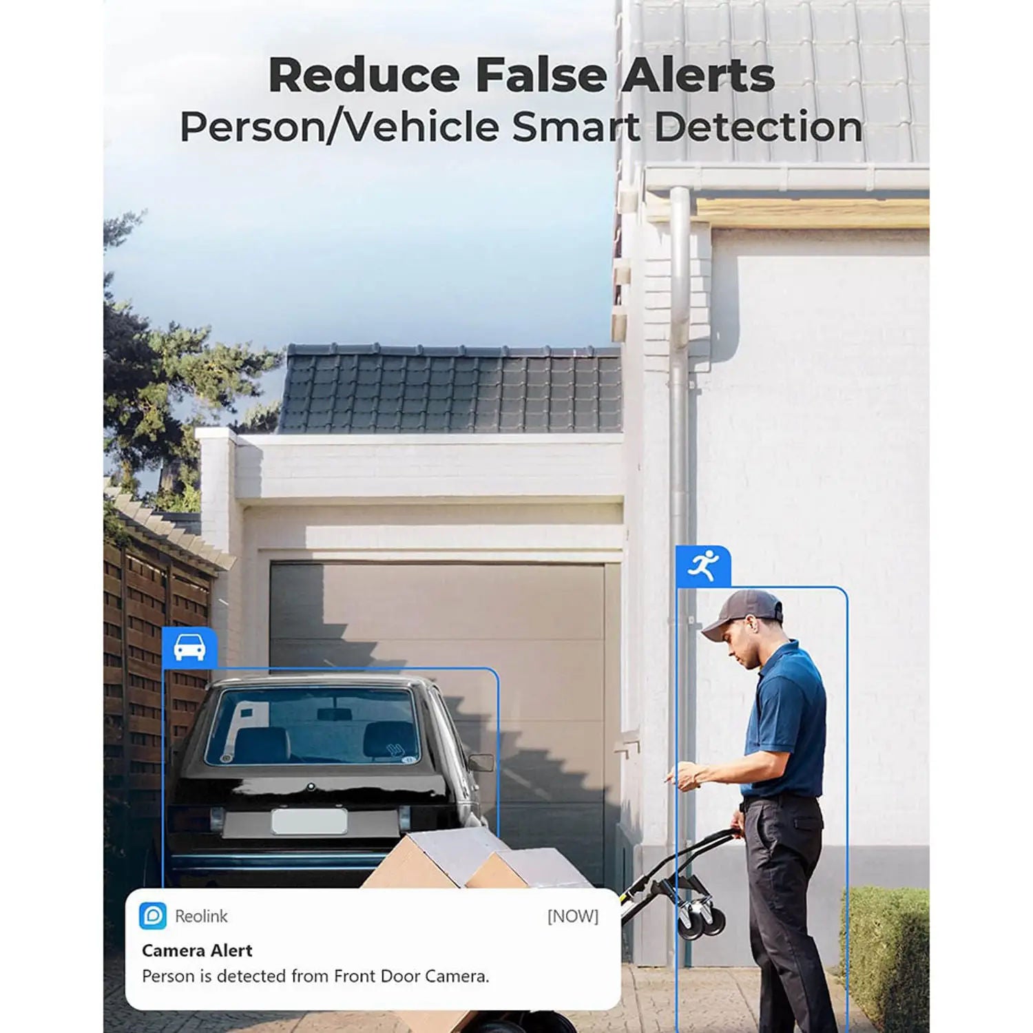 Reolink Go Plus B4GB2K01 4MP 2K 4G LTE Battery Security Camera with Person & Vehicle Detection