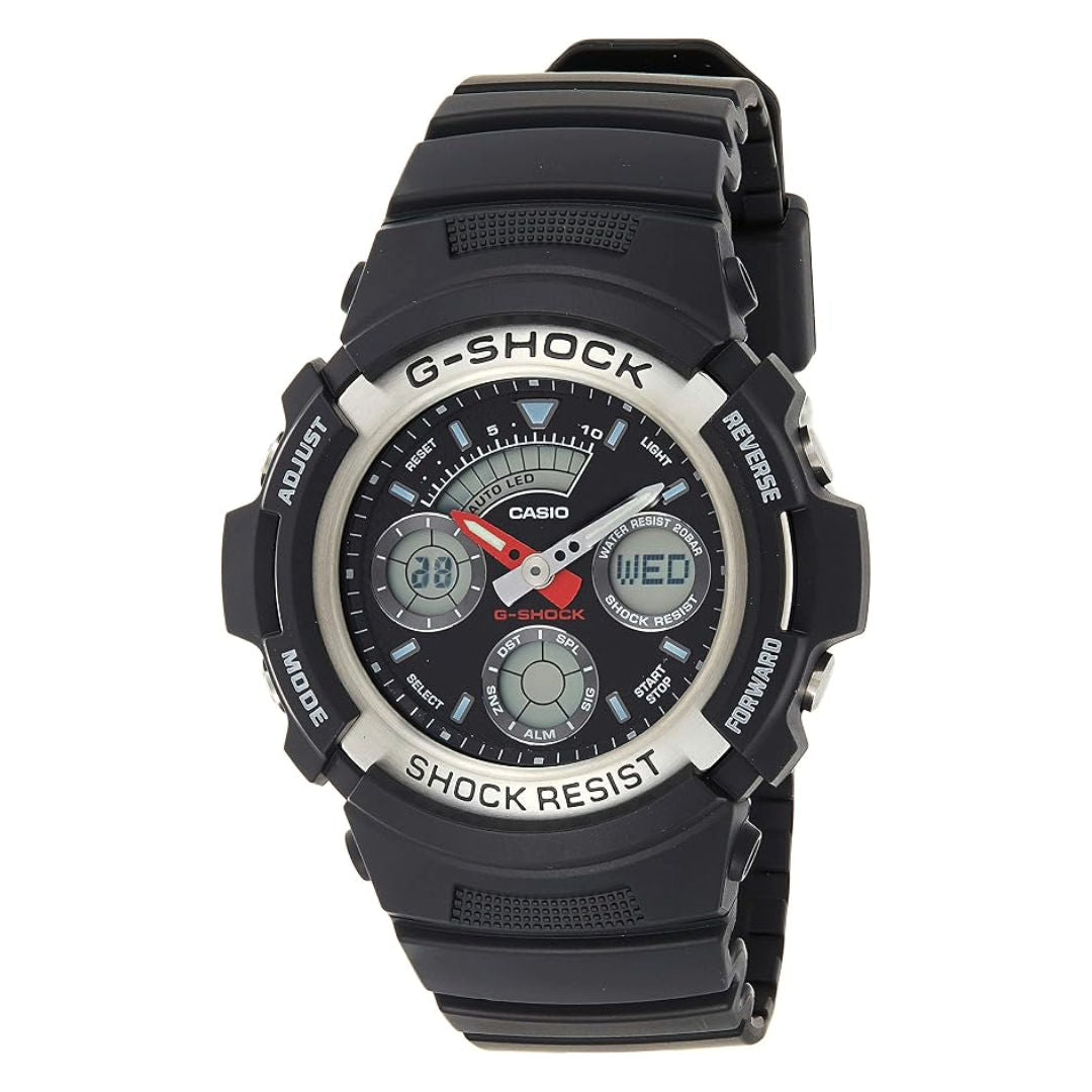 Casio G-SHOCK Analog-Digital Shock Resistant Watch, AW590-1A