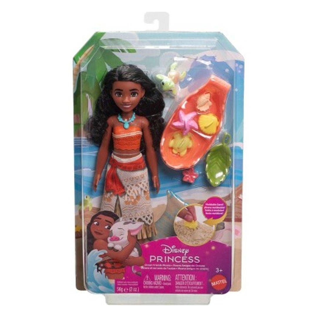 Disney Princess Ocean Friends Moana Doll Playset, For Age 3+ Years