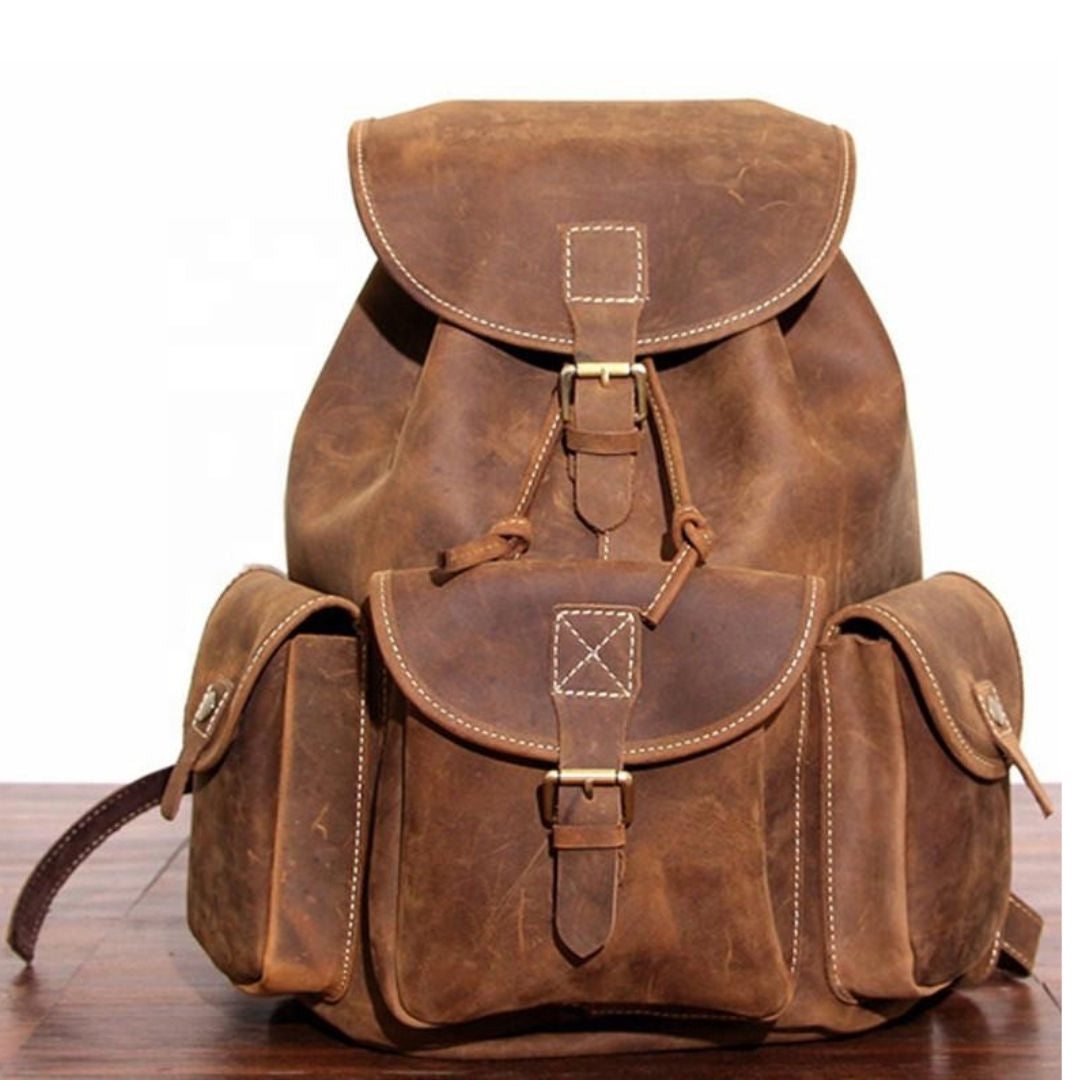HMZ Premium Genuine Leather Bag, Stylish Everyday & Professional Carry Bag