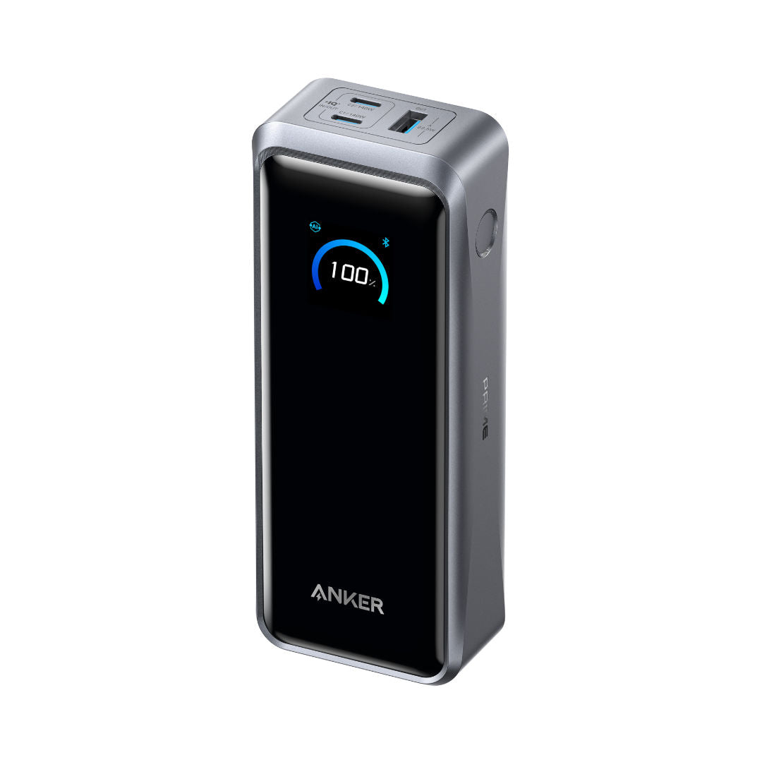 Anker Prime Power Bank External Battery, 3-Port Fast Charging, Black