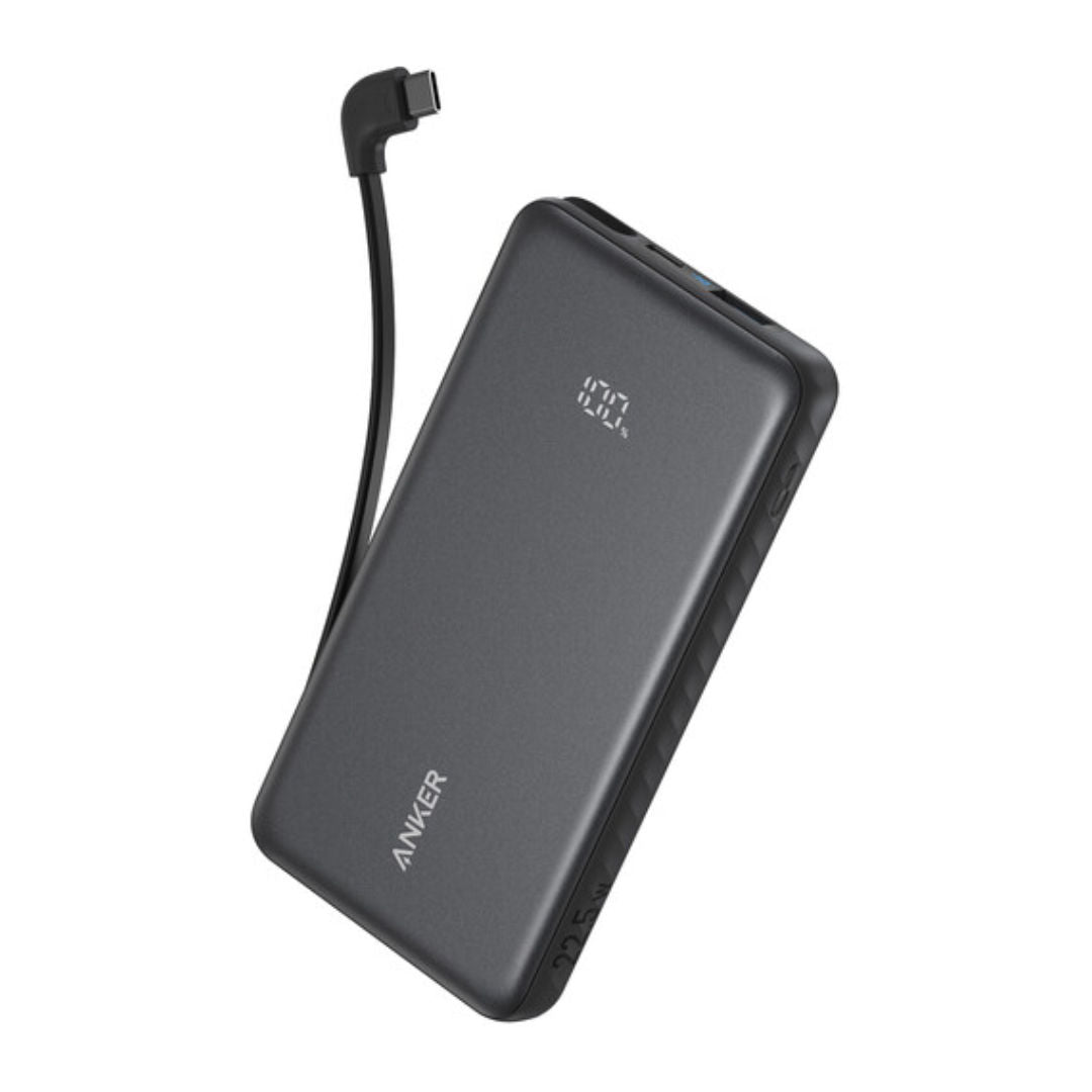 Anker Zolo 10K Power Bank 22.5W with Built-in USB-C Cable, 10,000mAh