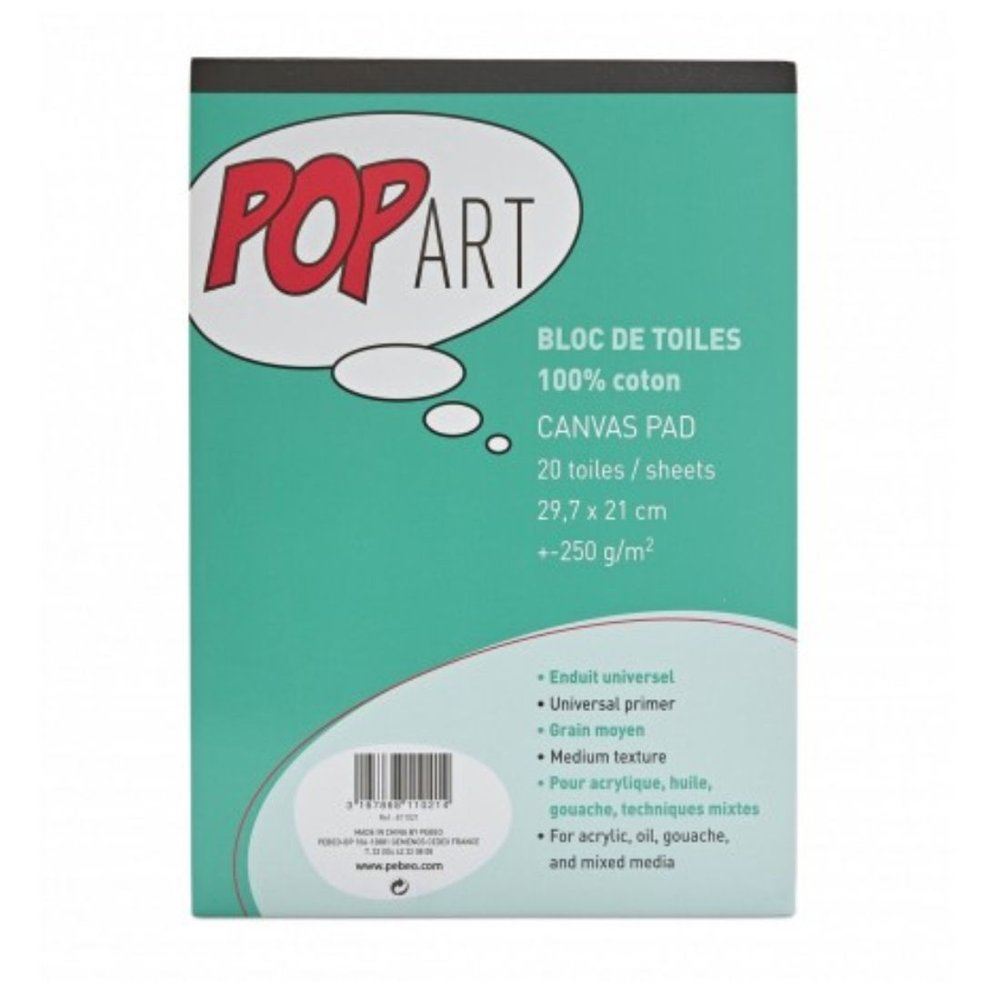 Pebeo Pop Art Cotton Canvas Pad