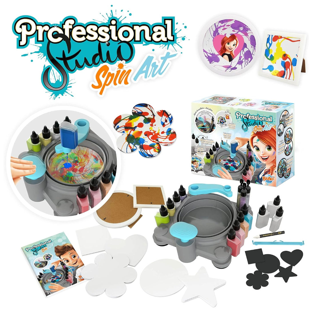 Buki France Professional Studio Spin Art DIY Paint Kit