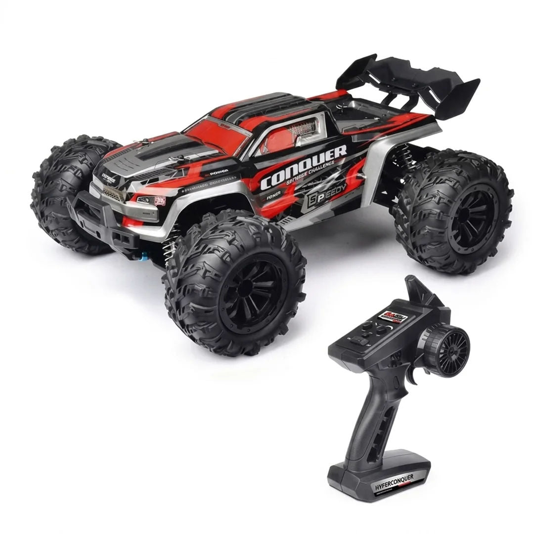 Conquer 4×4 4WD RC Car High-Speed Off-Road Remote Control Vehicle For Kids, 3+ Years, Red