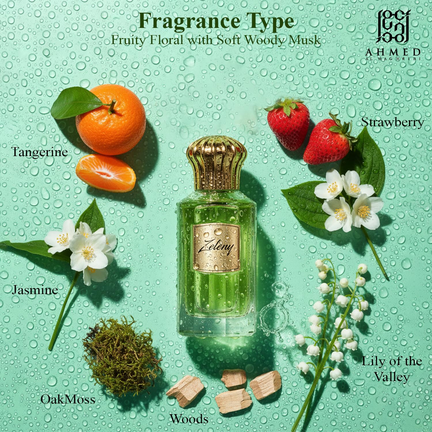 Ahmed Al Maghribi Zeleny Eau De Parfum, 100ml