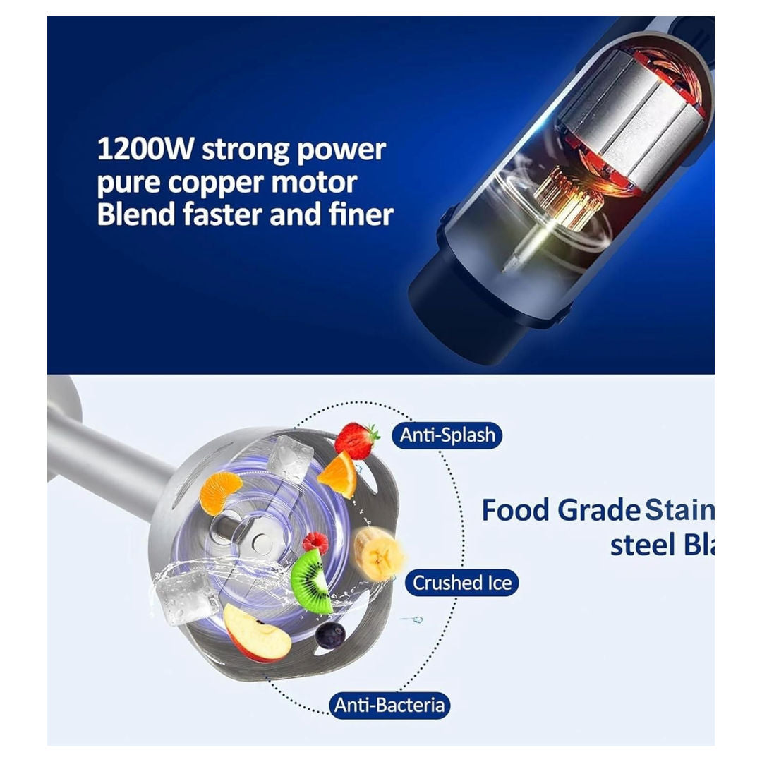 SOKANY 1200W Hand Blender Powerful Immersion Blender for Smoothies & Cooking, SK-DD-1810, P24-338