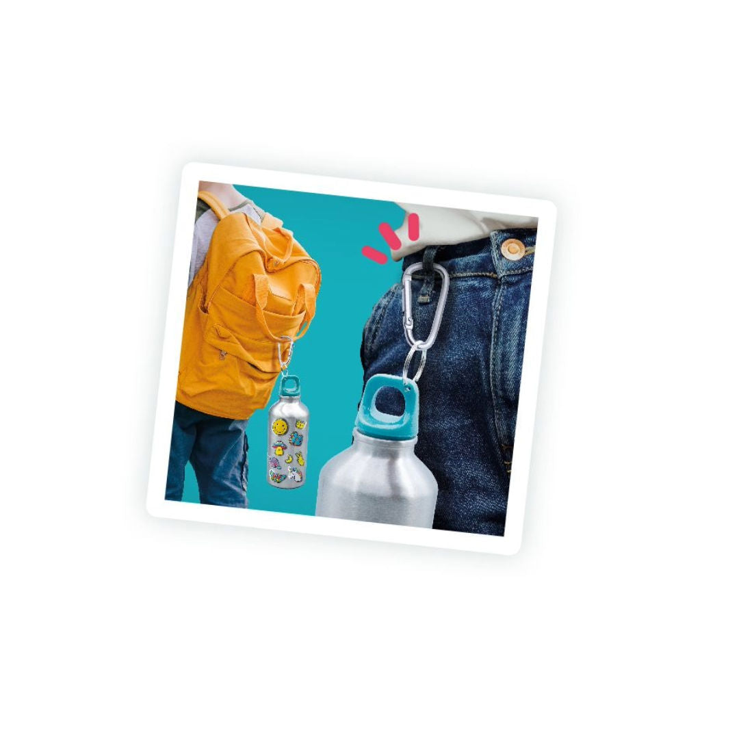 Buki France DIY Water Bottle with Sticker, (400 ml)