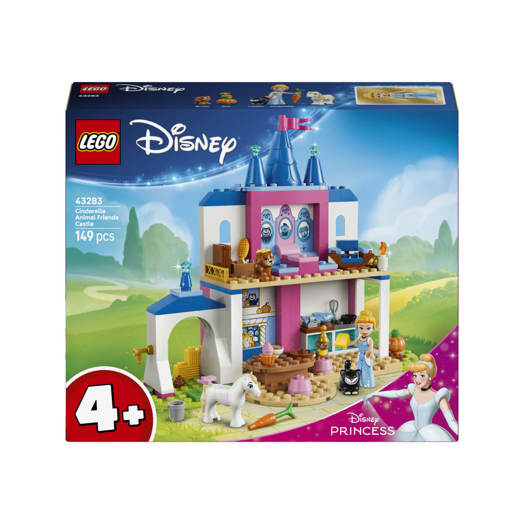 LEGO Disney Princess Cinderella Animal Friends Castle Building Set, For Age 4+ Years